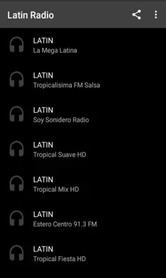 Latin Radio android App screenshot 1